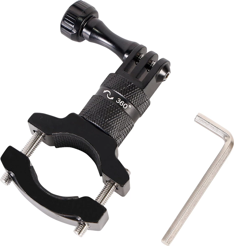 Držalo za športno kamero Hurtel za kolo, aluminijasta zlitina, črno