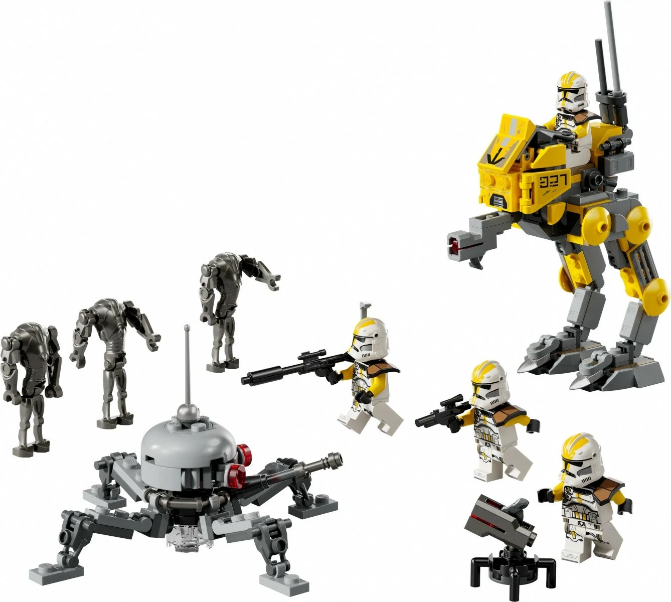 Gradbeni set LEGO Star Wars 75431, 327th Star Corps klonovski vojaki, 258 kosov