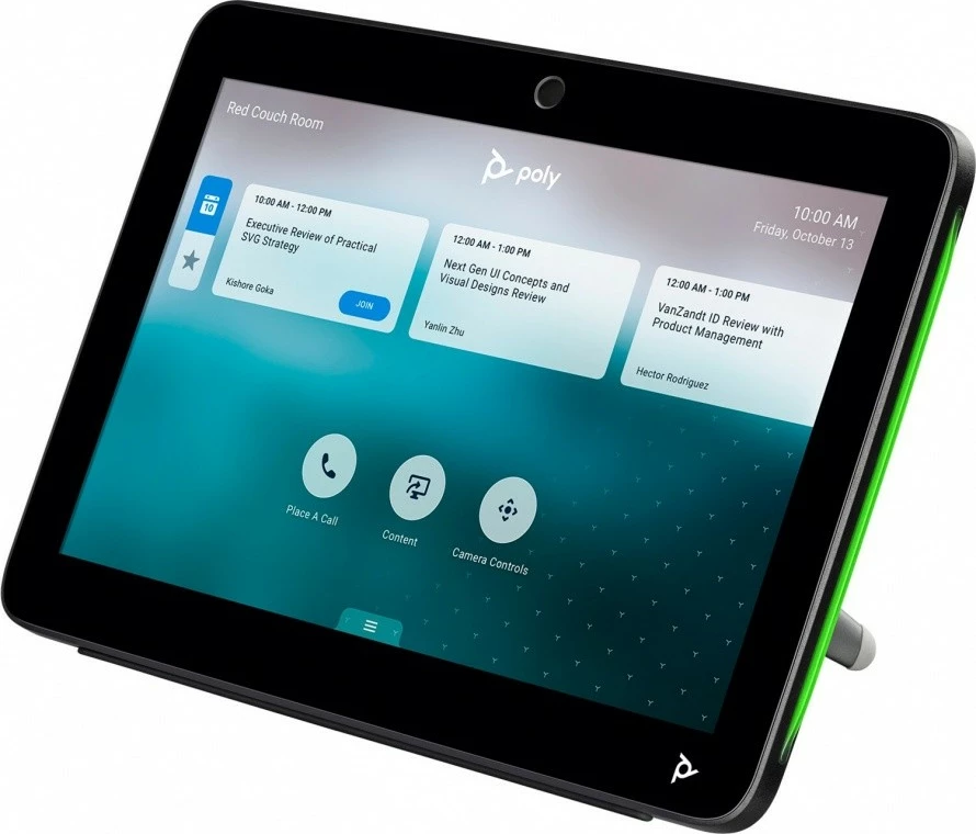 Zaslon na dotik 10" za upravljanje sej, Poly TC10, črn