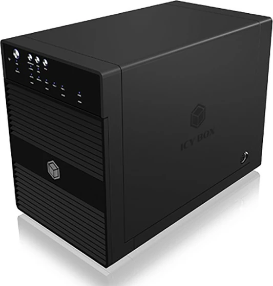 Zunanja 4x 3,5" ohišje za HDD, ICY BOX IB-3640SU3, USB 3.2 Gen 1, eSATA, črno