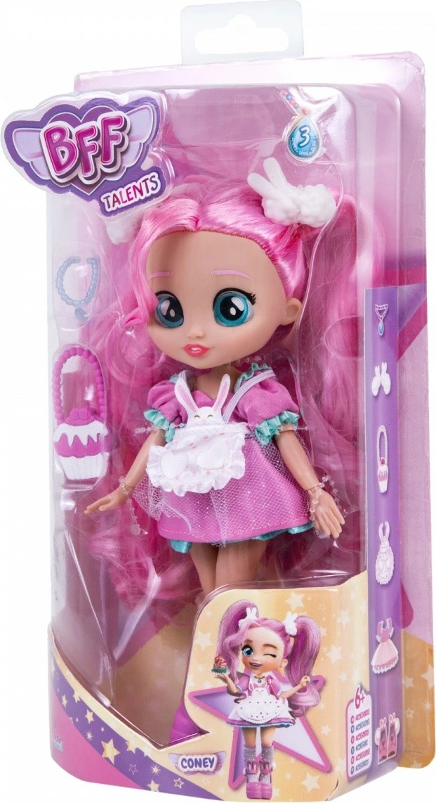 Punčka Cry Babies BFF Chef Coney, TM Toys, 20 cm, rožnata