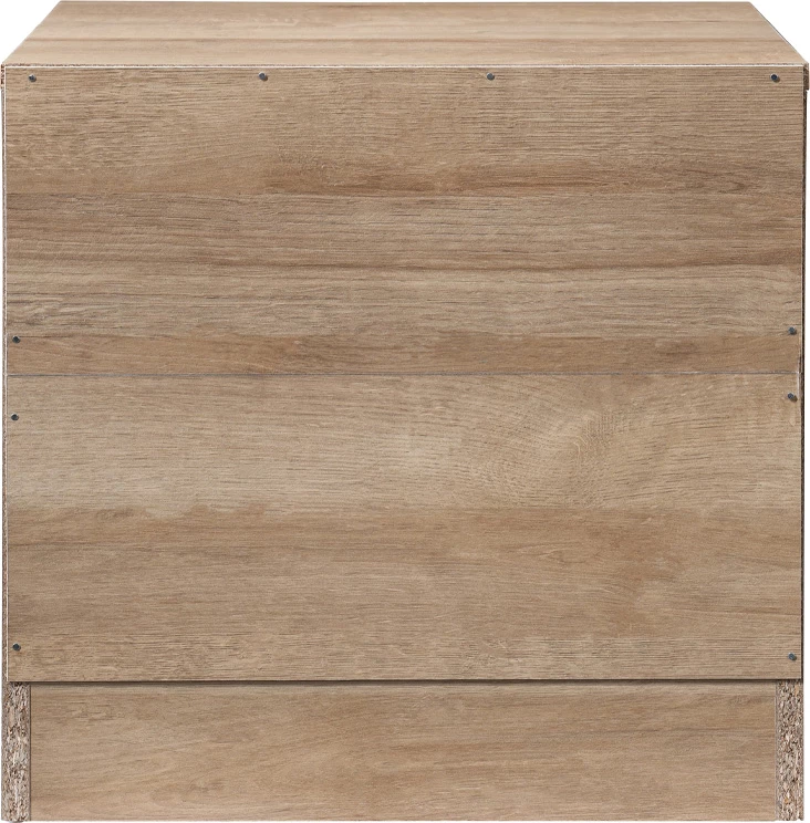 Komoda POLO, 2 predala, lesni dekor, 45 x 35,5 x 45 cm