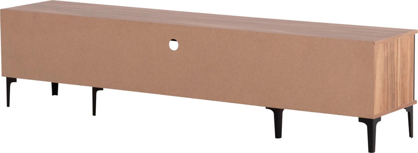 Pohištvo za TV serije HARRY FH18008.01 melamin v naravni barvi lesa in črni 200x40x47,5Hcm