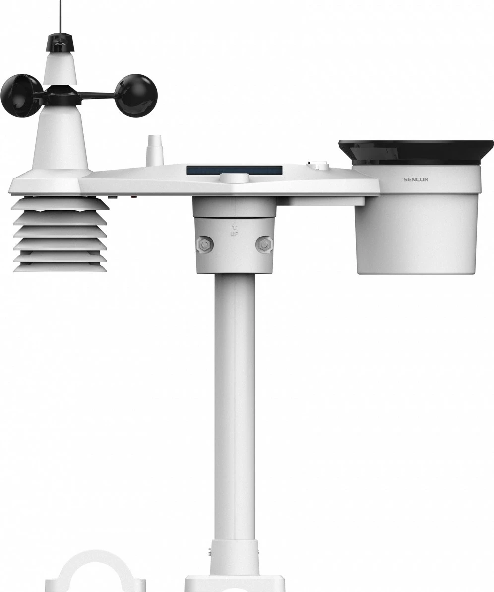 Pametni vremenski stolp Sencor SWS 16600 WiFi SH, 7-v-1 brezžični senzor in TH, bel