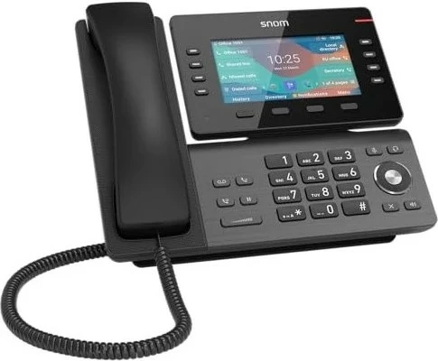 IP telefon Snom D862, Linux, 10.000 stikov, LCD 5", črn