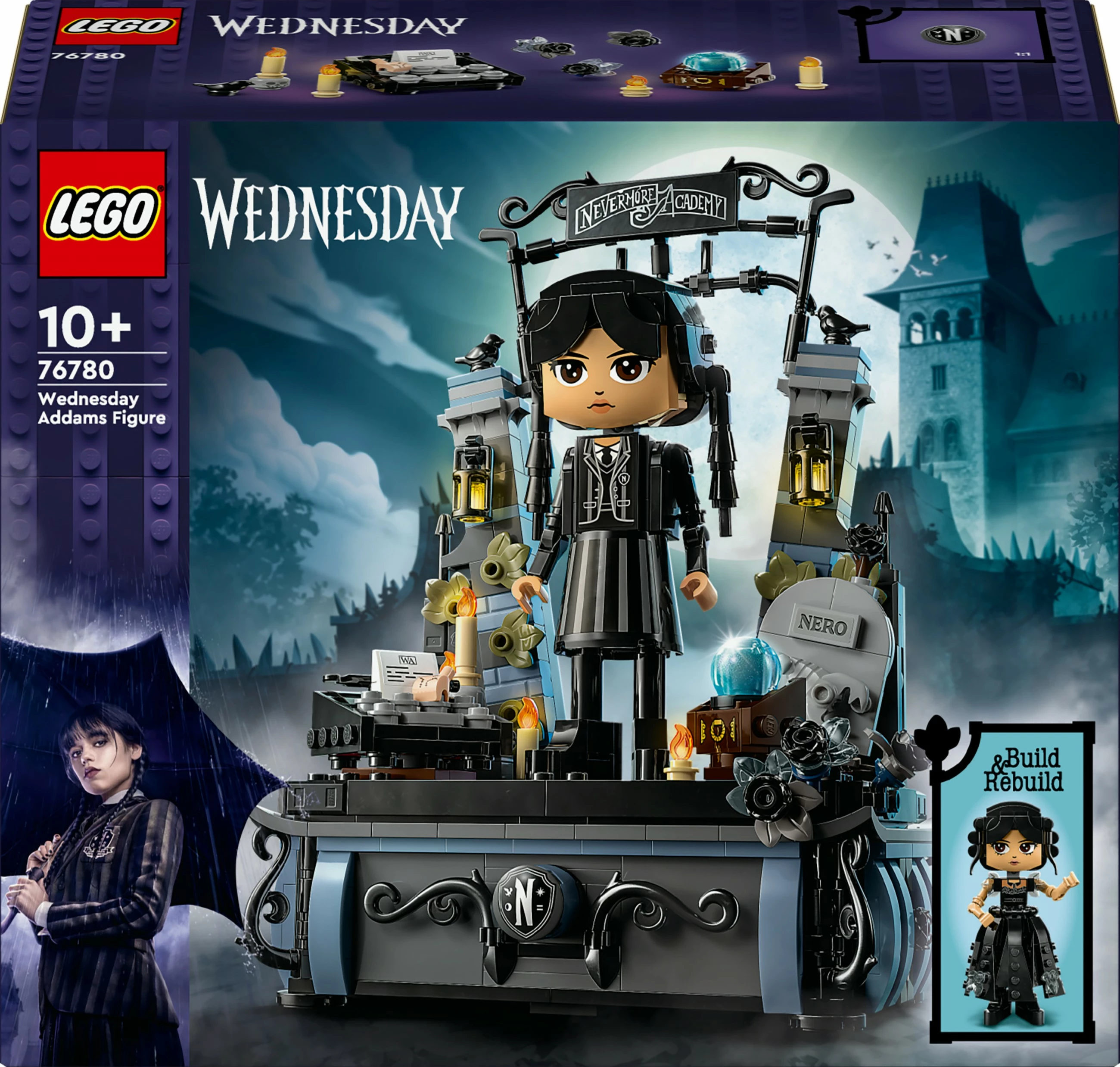 Set za sestavljanje Wednesday LEGO 76780, figurica Wednesday Addams, večbarven