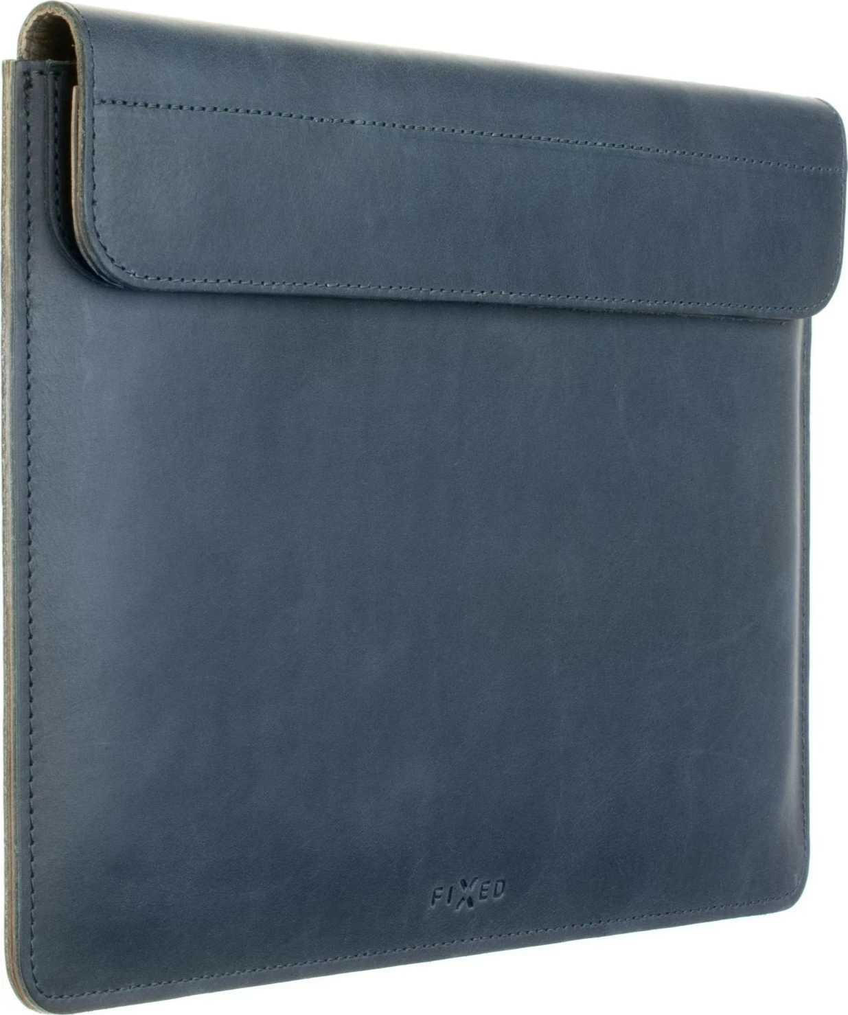 Ovitek iz usnja Fixed za MacBook 12", moder