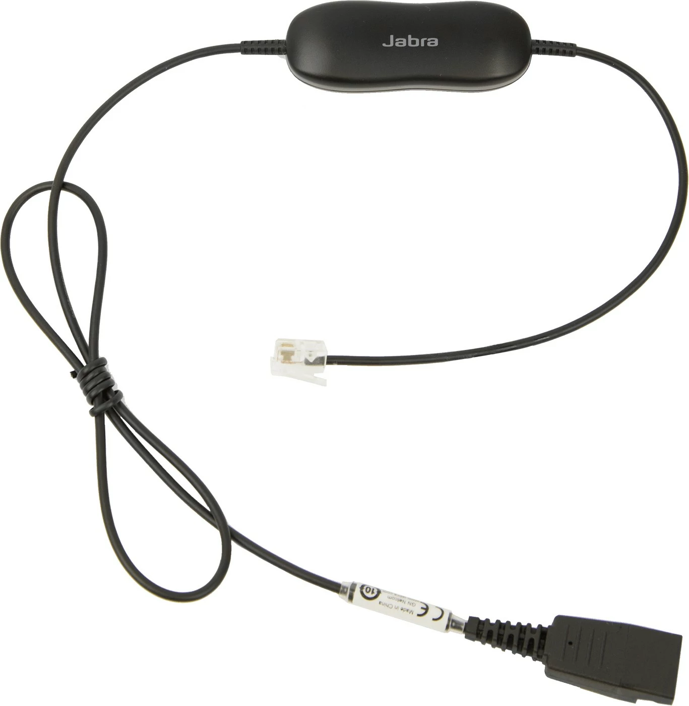 Kabel za Avaya RJ-9 z upravljanjem glasnosti, Jabra GN1216, črn
