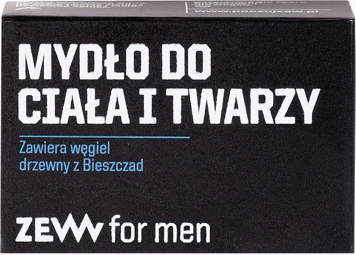 Milo za telo in obraz z ogljem Bieszczady, za moške, Zew For Men, 85 ml