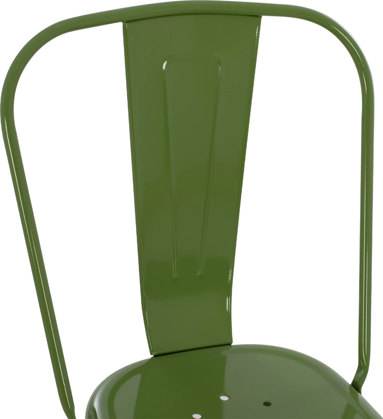 Jedilni stol MELITA FH8641.13 kovinski v svetlo olivno zeleni barvi 43x50x82H cm