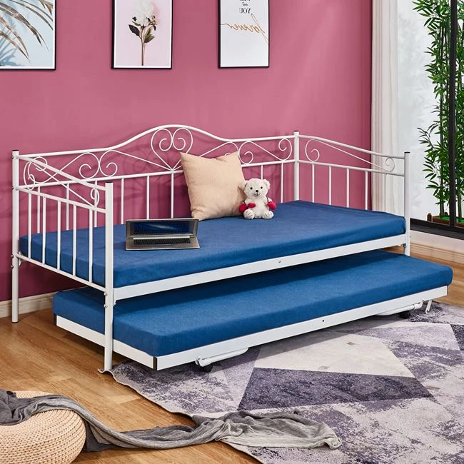 Sedežna garnitura MAEKO 190x90, Bela, pomožno ležišče 85x185