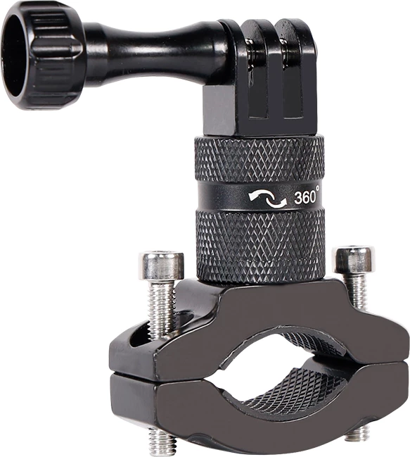 Držalo za športno kamero Hurtel za kolo, aluminijasta zlitina, črno