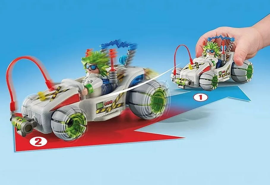 Igrače set profesor in gokart Playmobil Funstars 71633, 40 kosov