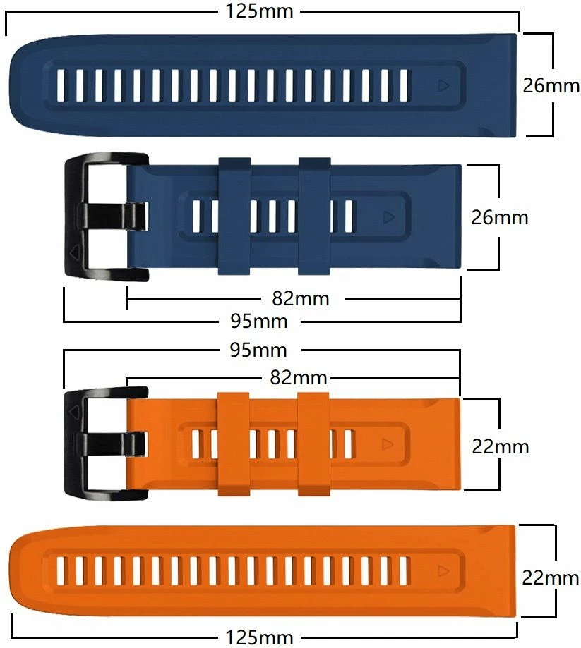Športni pašček Tech-Protect IconBand za Garmin Fenix 5/6/6 Pro/7, oranžen