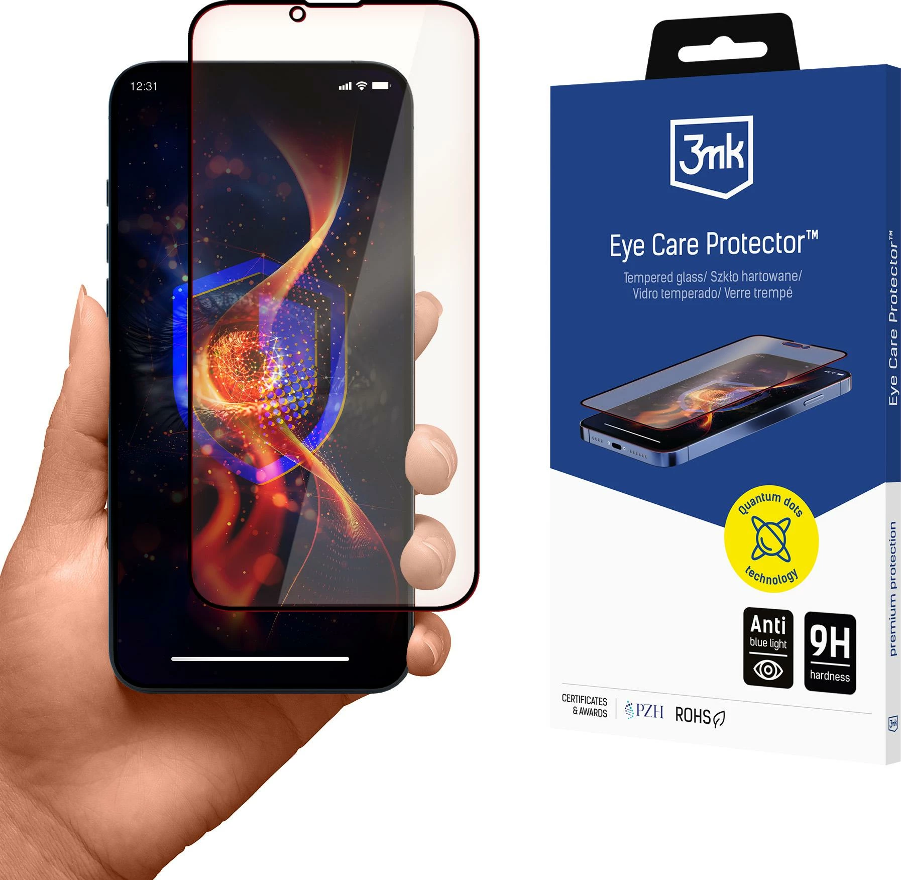 Zaščitno kaljeno steklo 3mk Eye Care Protector za iPhone 13/13 Pro/14
