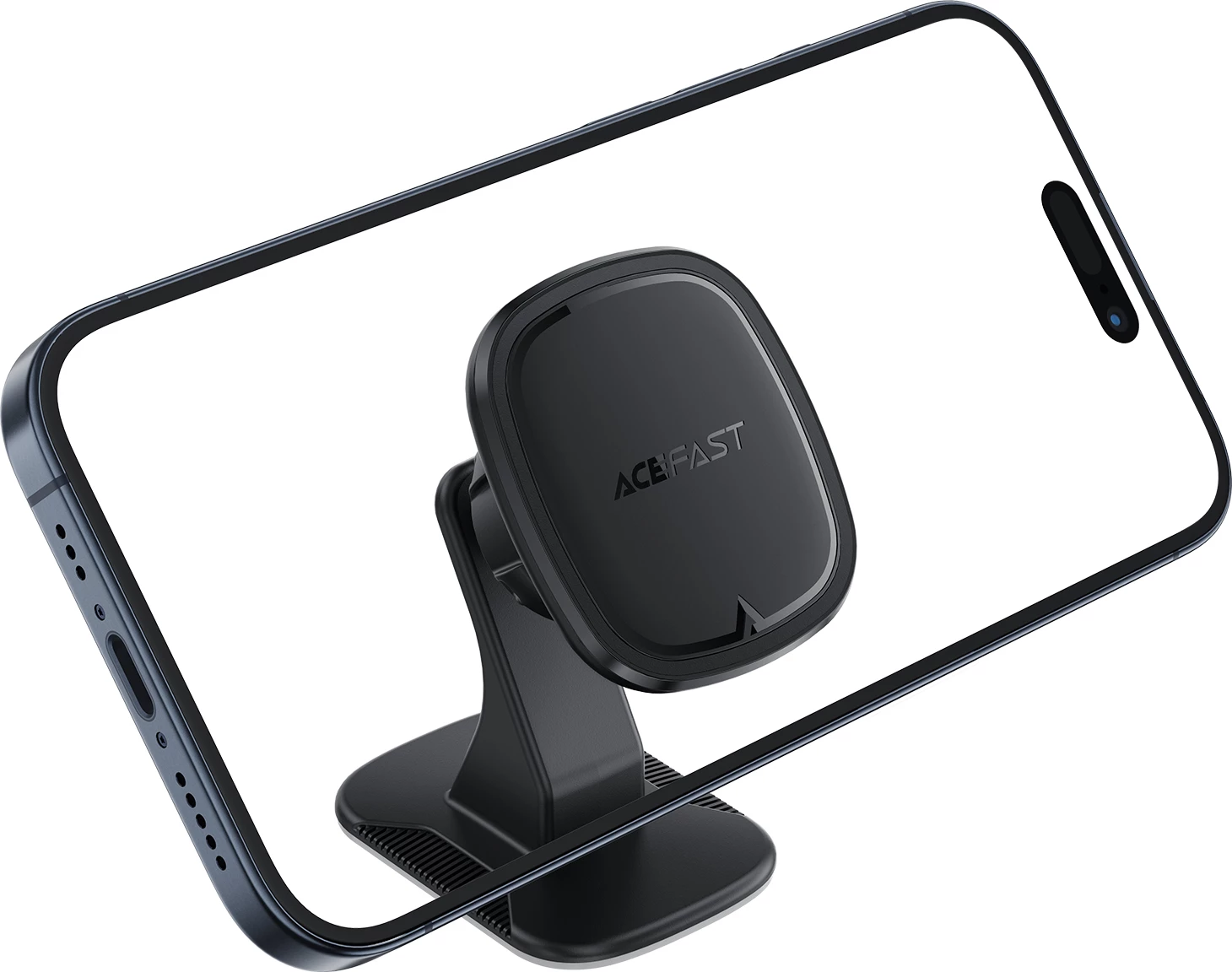 Magnetni nosilec za mobilni telefon Acefast D35, črn, za avtomobilski panel