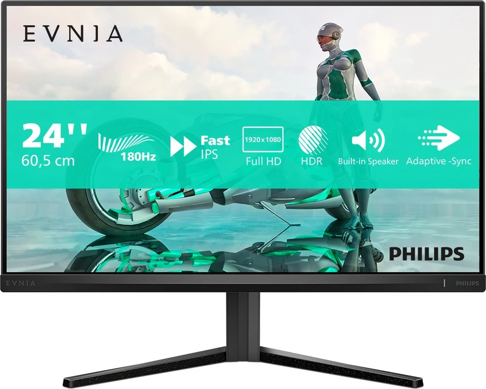 Monitor 23,8" Full HD, 1 ms, črn - Philips Evnia 24M2N3200S/00