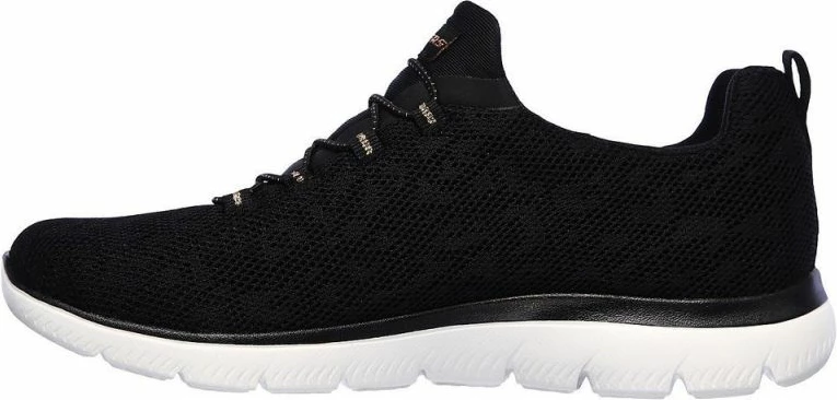 Leopard vzorec športne superge Skechers za ženske, črne