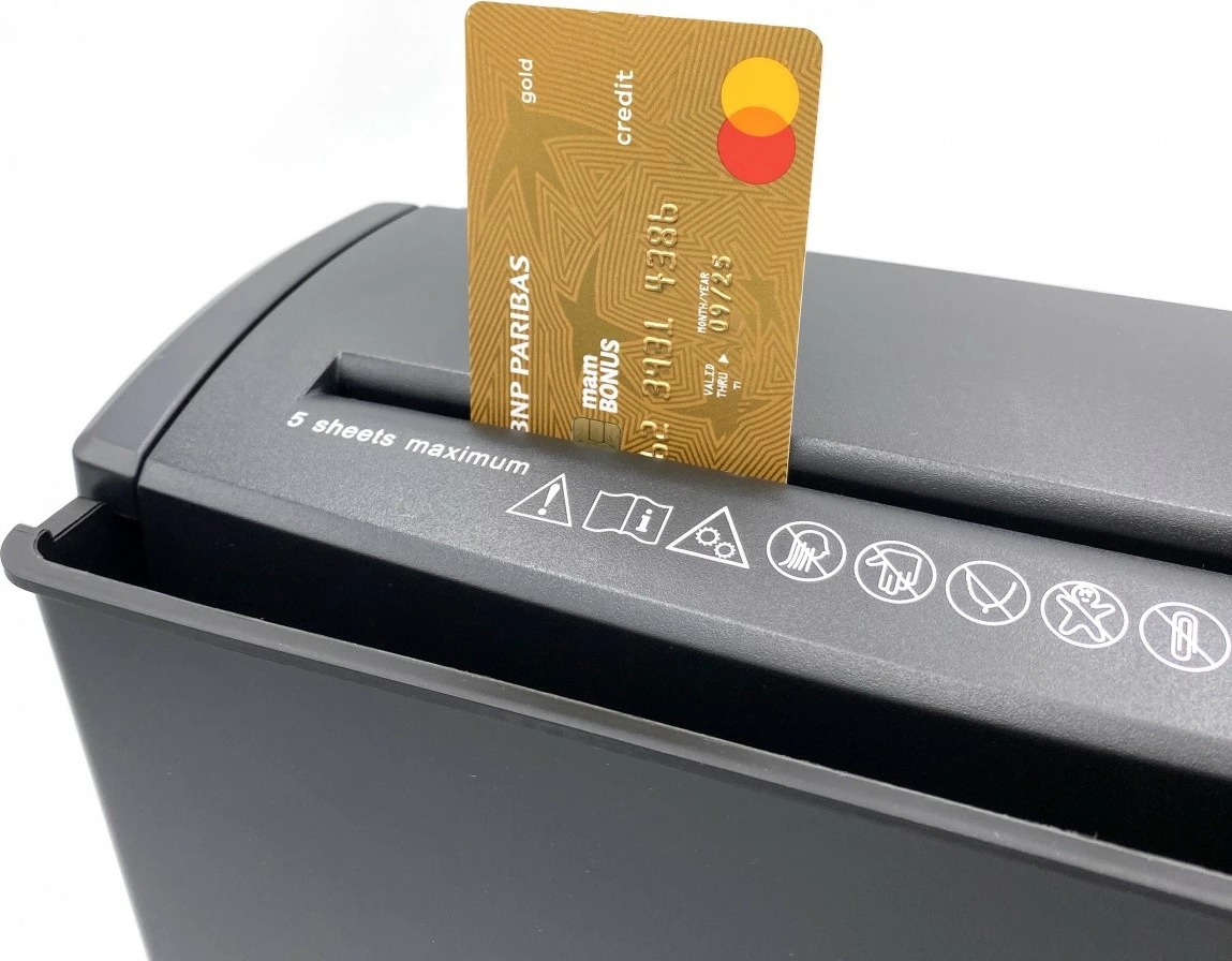 Univerzalni uničevalec dokumentov, Media-Tech MT215V3.0, 9.5 L, črn