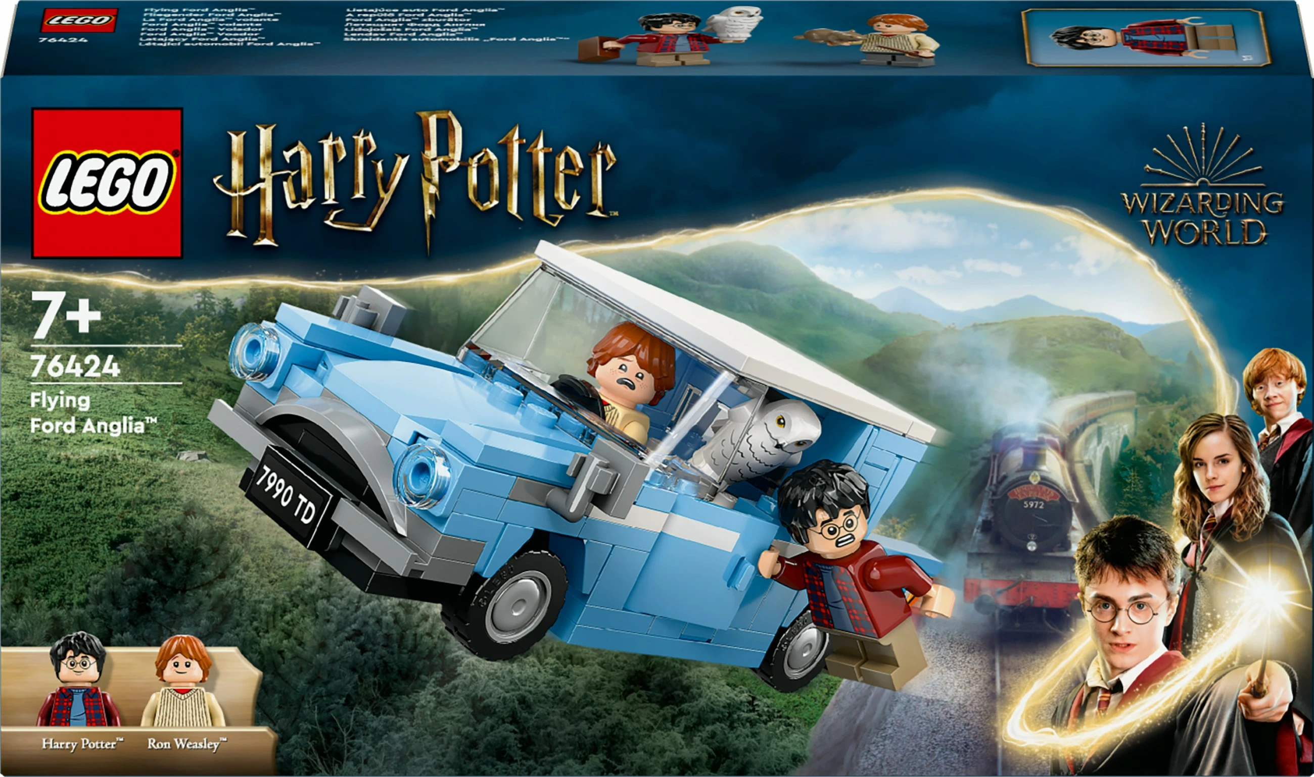 Gradbeni komplet LEGO Harry Potter Leteči Ford Anglia, 165 kosov, večbarven
