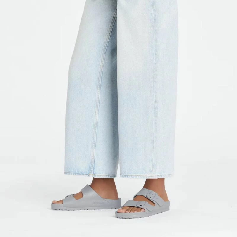 Natikače Arizona Birkenstock, ženske, sivo/srebrne