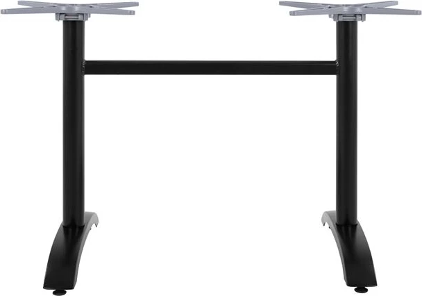 Aluminijasta osnova 2 stolpca FH468.01 črna mat 84x60x73-93cm