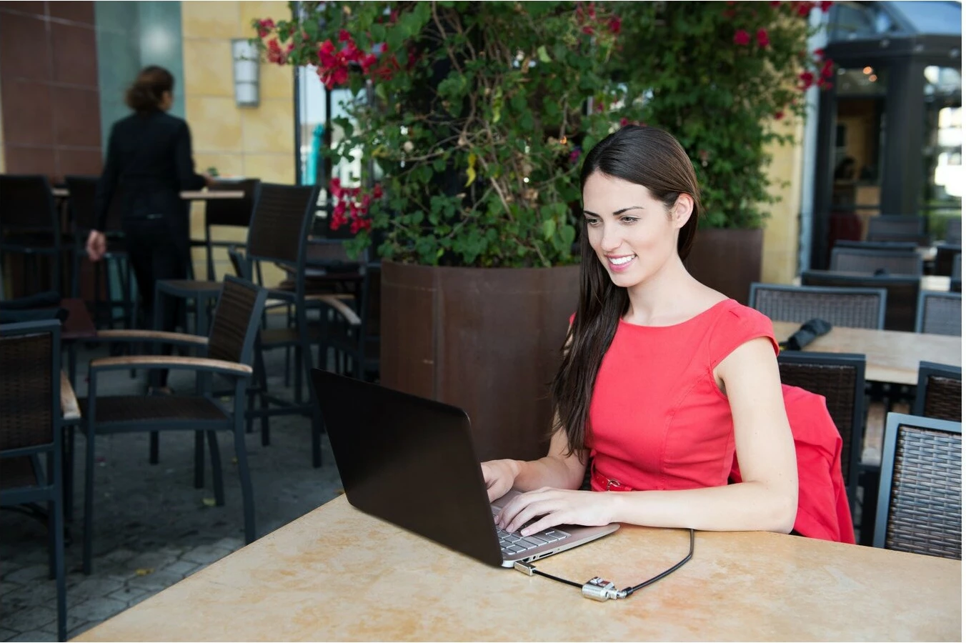 Varnostna ključavnica MiniSaver, Kensington, 1,8 m, ključ, jekleni karbon, črna