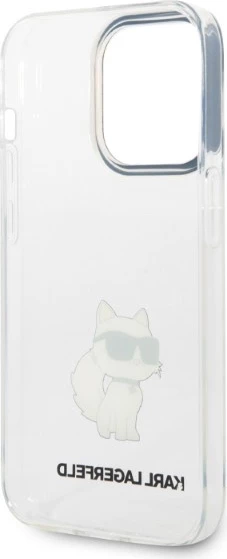 Ovitek Choupette Karl Lagerfeld za iPhone 14 Pro, prozoren