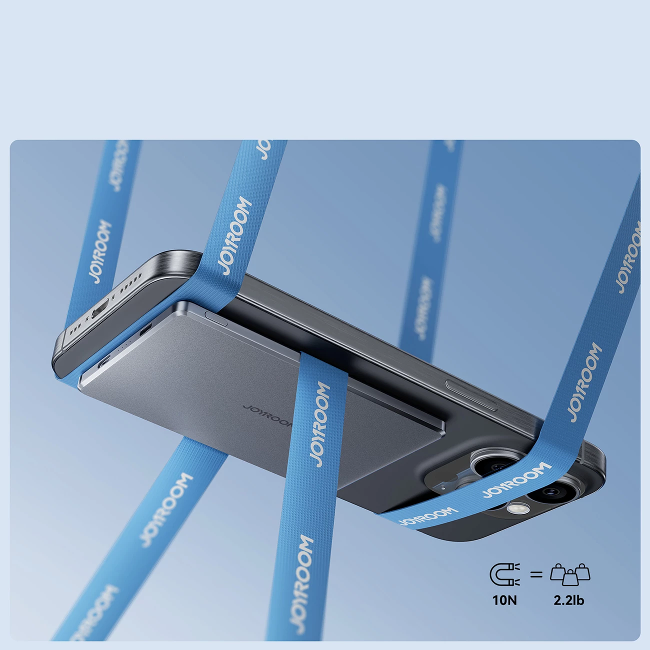 Prenosna baterija Joyroom JR-PBM08 5000 mAh 20W z brezžičnim polnjenjem MagSafe/Qi, siva