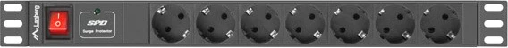 PDU Rack podaljšek 1U, 10 A, 7x Schuko, 2 m Lanberg