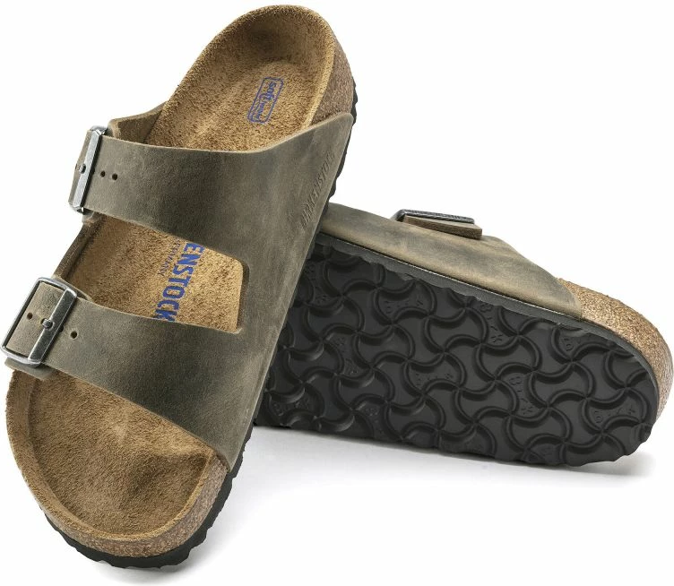 Flip-flop Arizona z mehkimi podplatom, Birkenstock, zelene, za ženske/moške