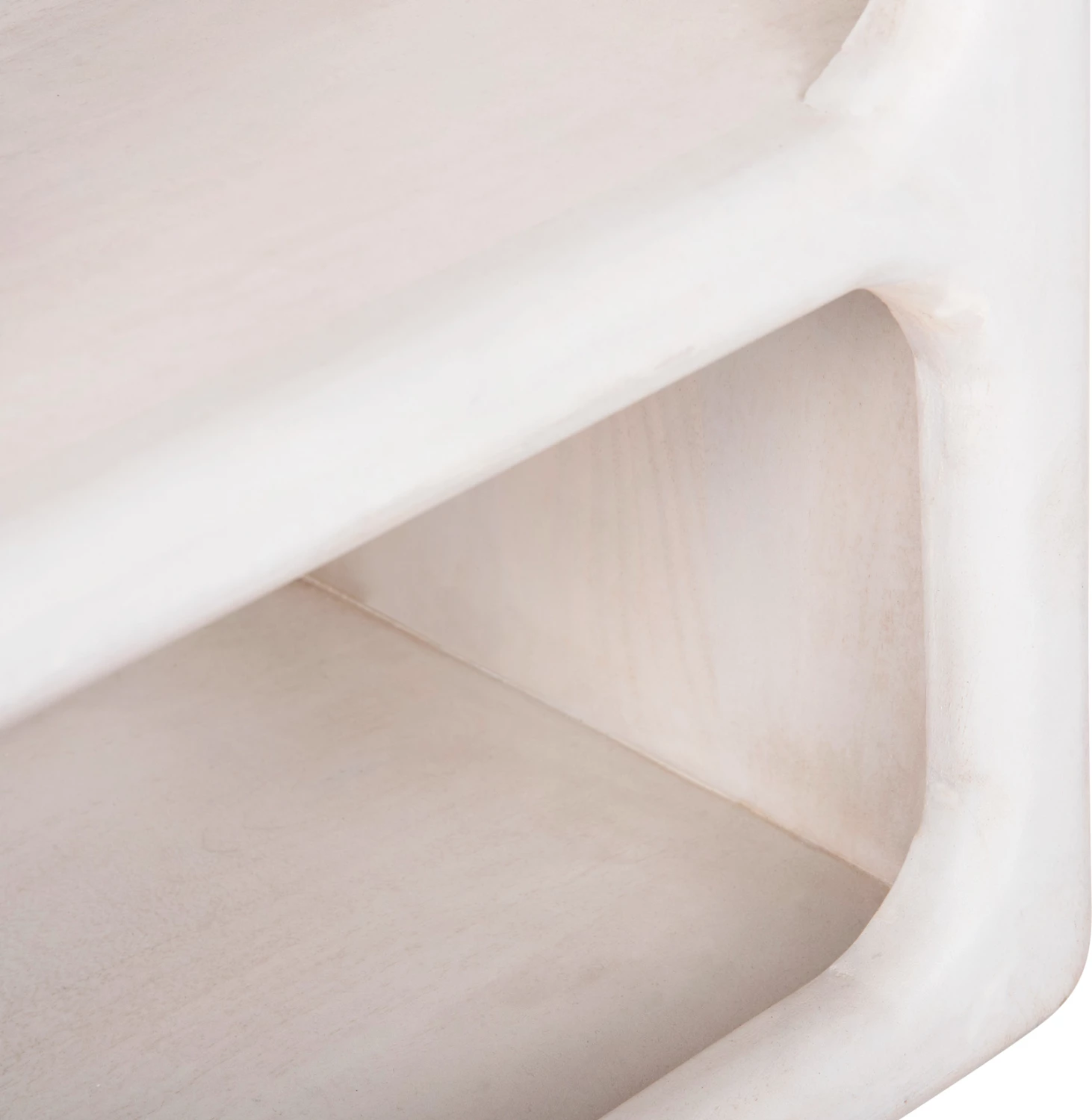 Knjižna omara HANDYR FH9707 iz masivnega mangovega lesa v beli barvi 100x35x165Hcm