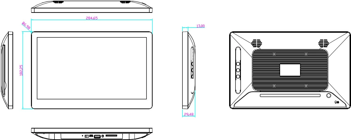 Tablica 12 palcev, 8GB/64GB, Android 13 ALLNET PrimeOne-120