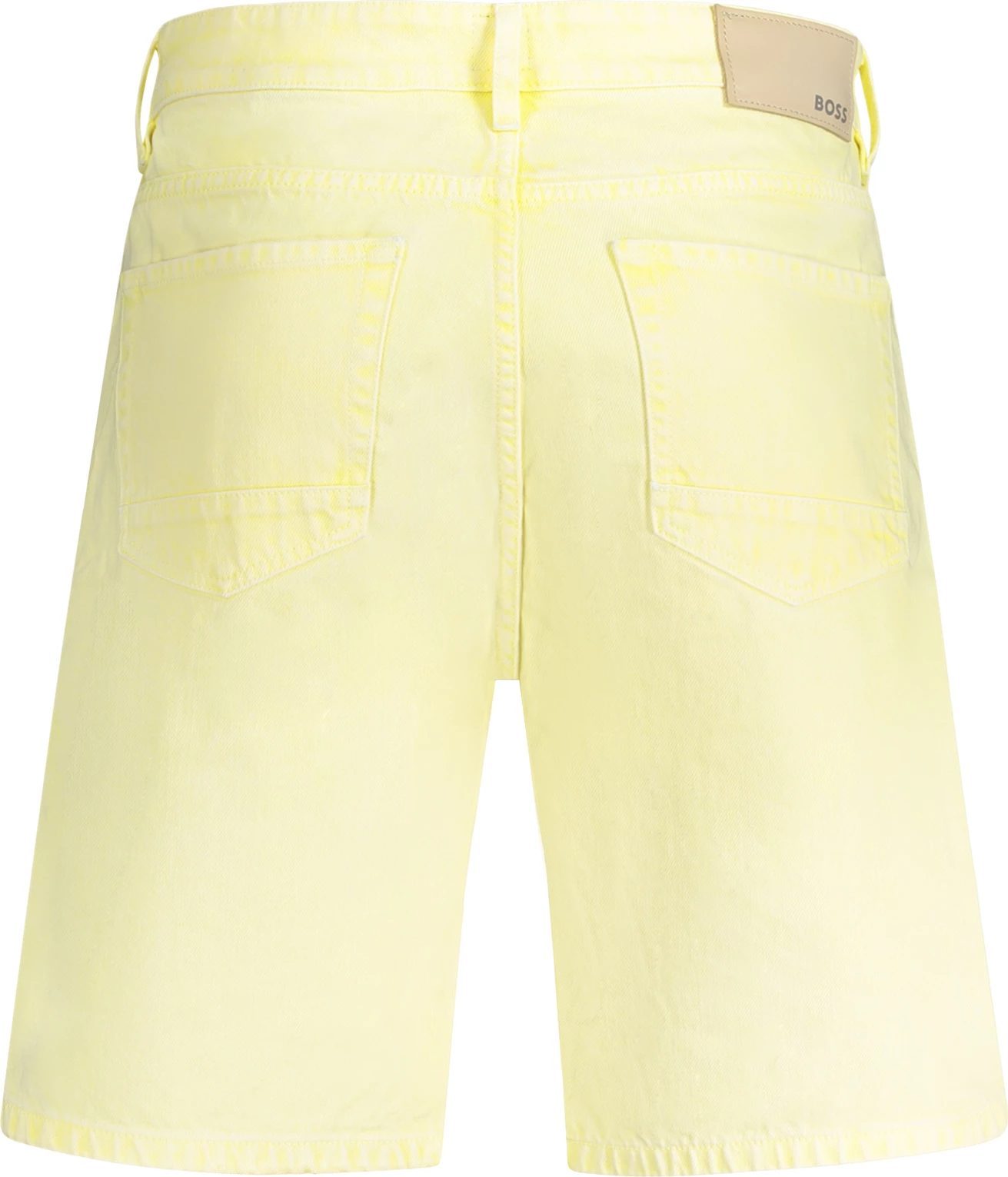 Kratke jeans hlače za moške BOSS Anderson, rumene