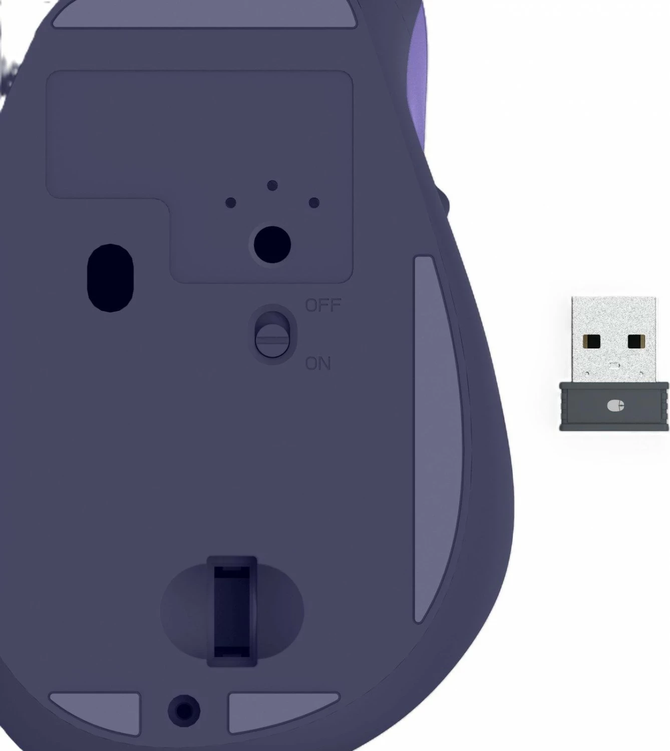 Brezžična miška Hama WM-500, 1600 DPI, 6 gumbov, vijolična