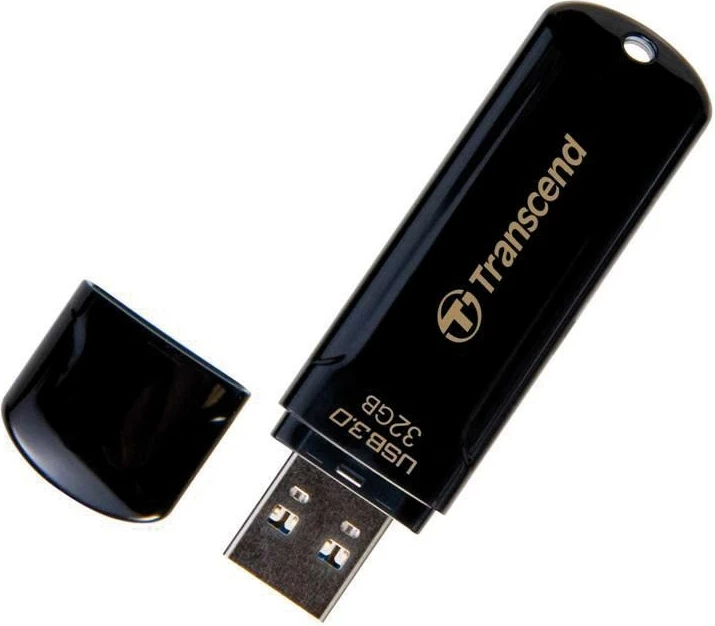 USB ključek 32GB, Transcend JetFlash 700, USB 3.2, črn