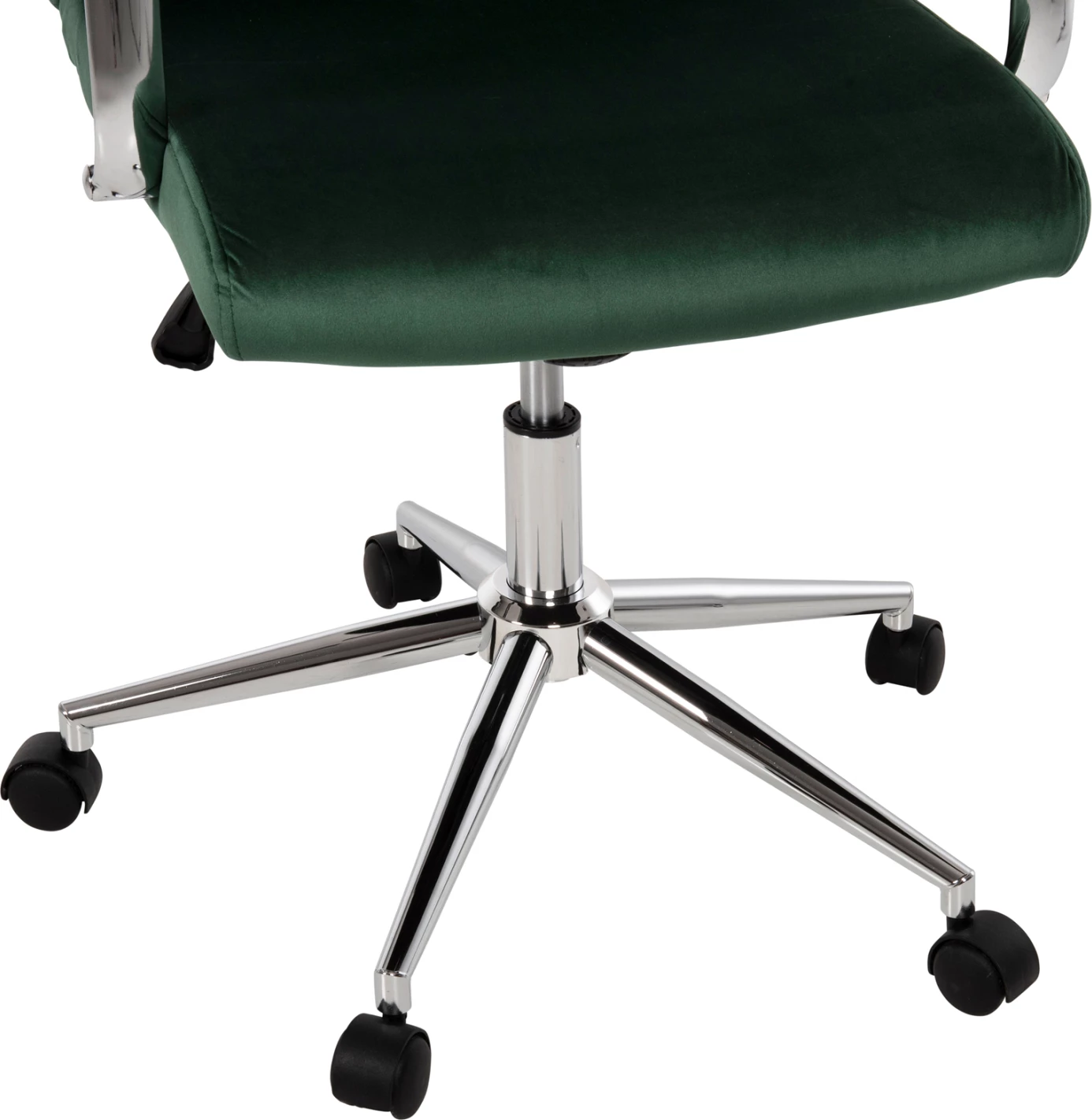 Pisarniški stol JOSEF FH1181.03 iz cipresno zelenega žameta-INOX podnožje 58x61x105-113H cm