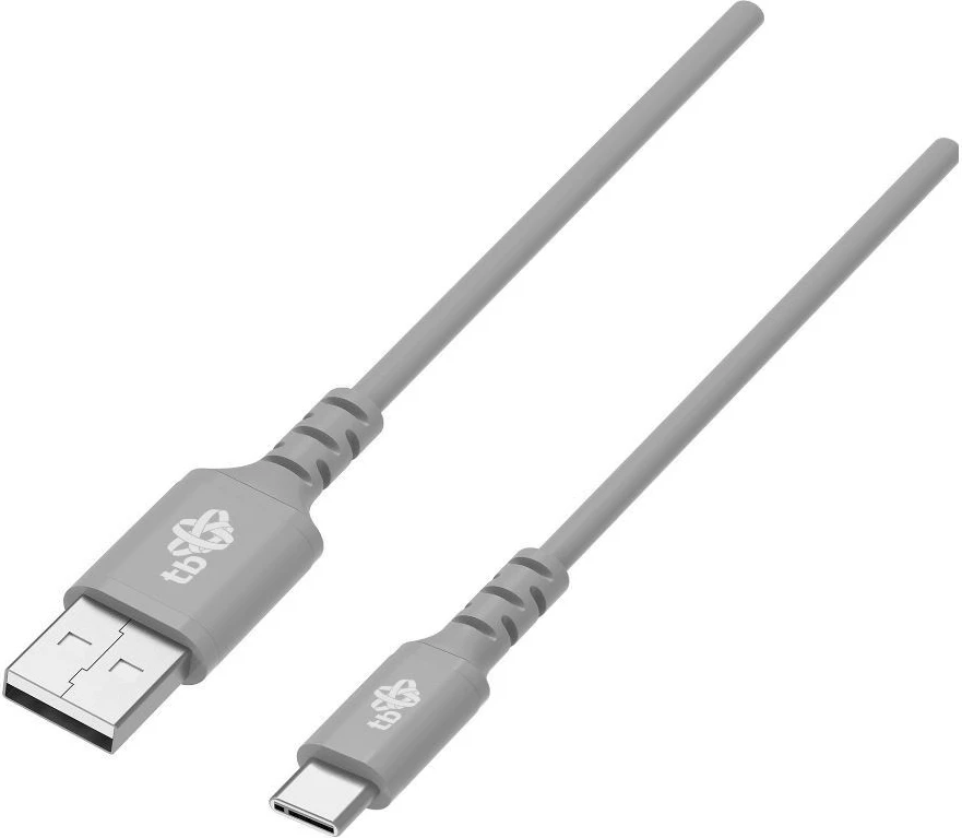 Silikonski kabel USB na USB Type-C, 2 m, siv TB AKTBXKUCMISI20G