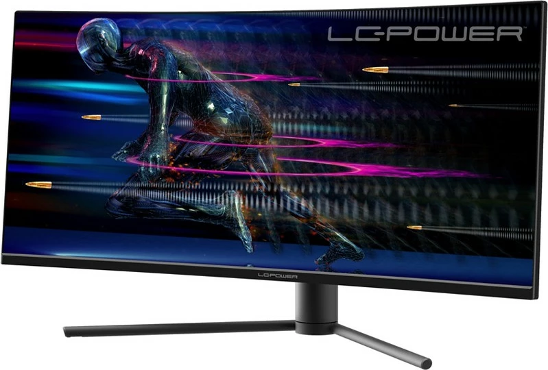 34" UltraWide Quad HD monitor LC-Power LC-M34-UWQHD-165-C, črn, rdeč