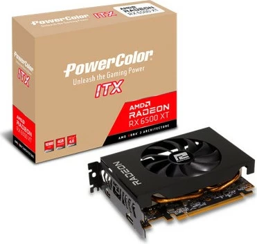 Grafična kartica PowerColor Radeon RX 6500 XT 4GB GDDR6 PCI Express 4.0, črna