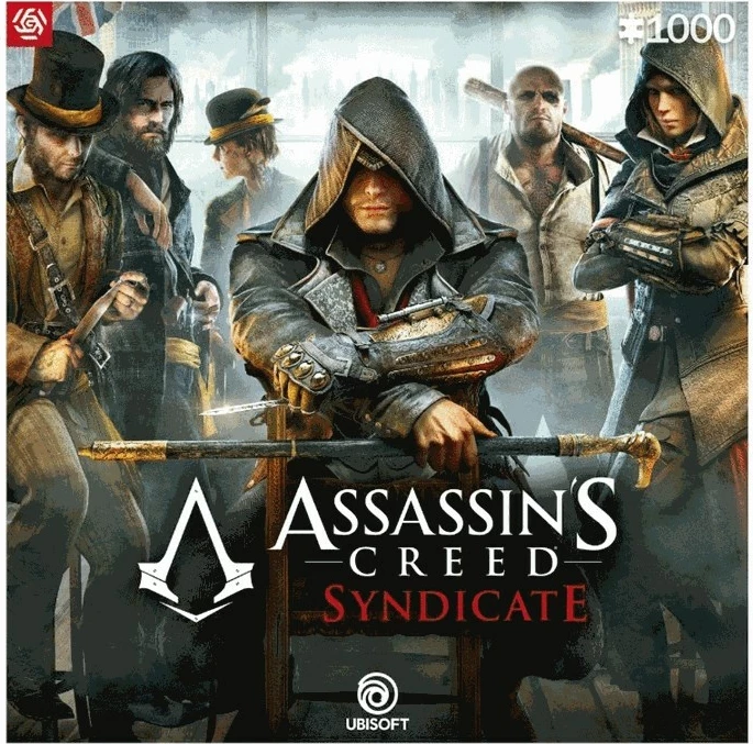 Sestavljanka Assassin's Creed Syndicate, 1000 kosov, večbarvna, Cenega Publishing