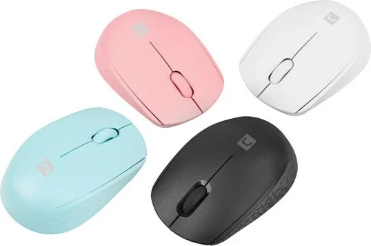 Optični brezžični miš, NATEC STORK, Bluetooth + USB Type-A, 1600 DPI, rožnata