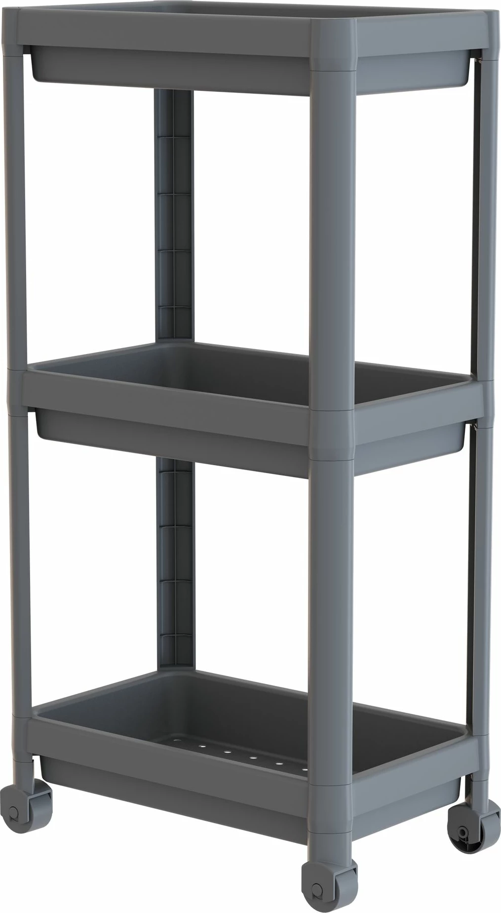 Večnamenski plastični regal, Aberto Design TKRLKKT-3K-2, siva