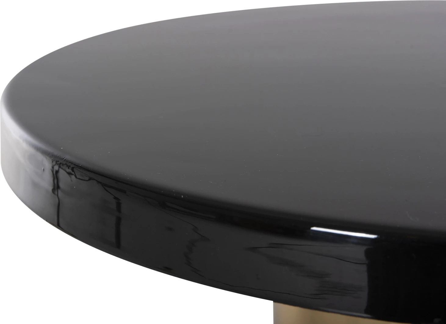 Pomožna miza SURAT FH4236.04 kovinska v črno-zlati barvi Φ50,5x59,5Hcm