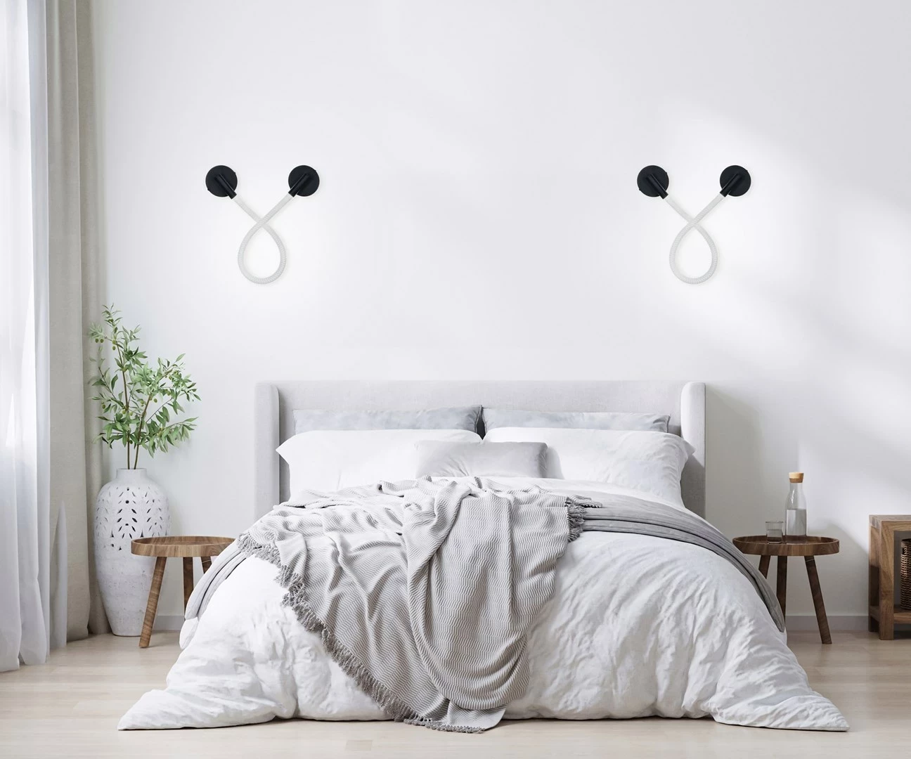 LED stenska svetilka Activejet AJE-LIVIO NW, črna