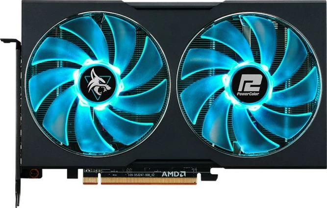 Grafična kartica Hellhound RX 7600, PowerColor, 8 GB GDDR6, PCI Express 4.0, črna