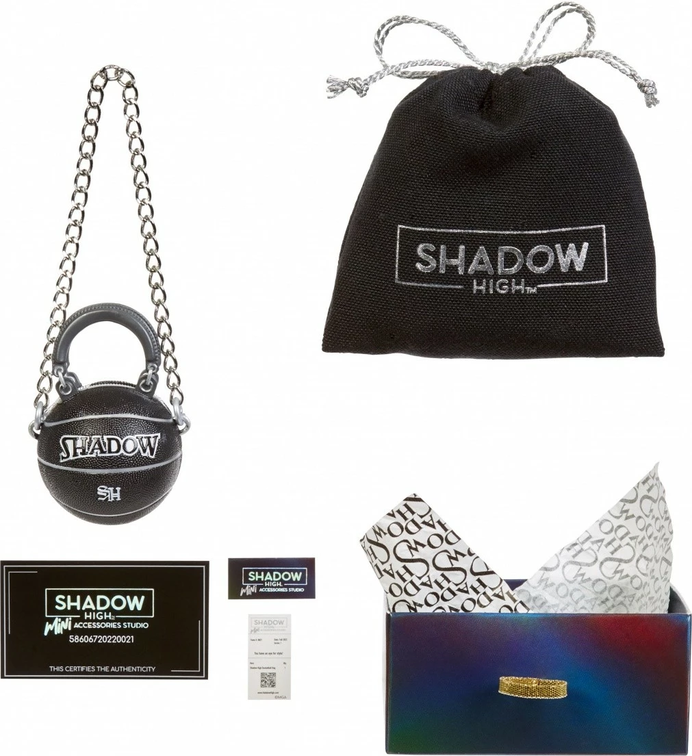 Set torbic za punčke, Rainbow High Accessories Studio Series 1, mešanica