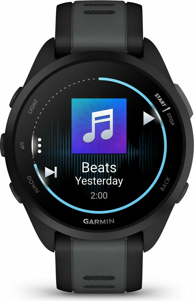Pametna ura za šport in glasbo Garmin Forerunner 165 Music, črna