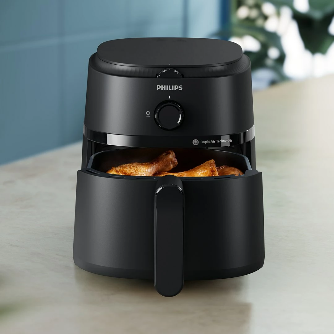 Zračna friteza Philips NA120/00, 4,2 L, 1500 W, črna