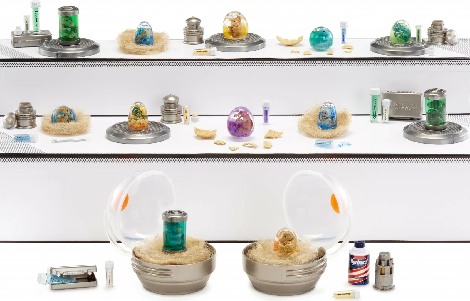 Set mini figuric dinozavrov, MGA Miniverse Jurassic World, 522553-EUC, presenečenje 12 modelov, 8+